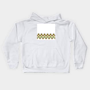 Vintage paon on white 2 Kids Hoodie